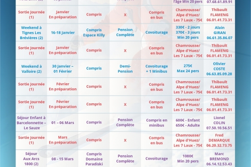 Programme saison 2025-2026