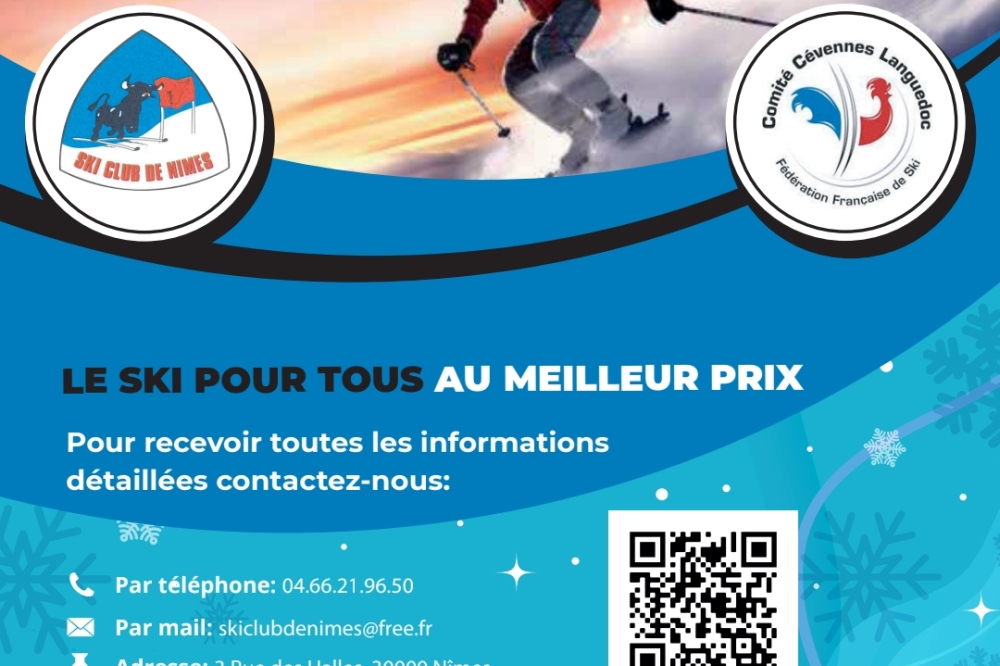 Licence carte neige et adhésion au Ski-Club de Nîmes