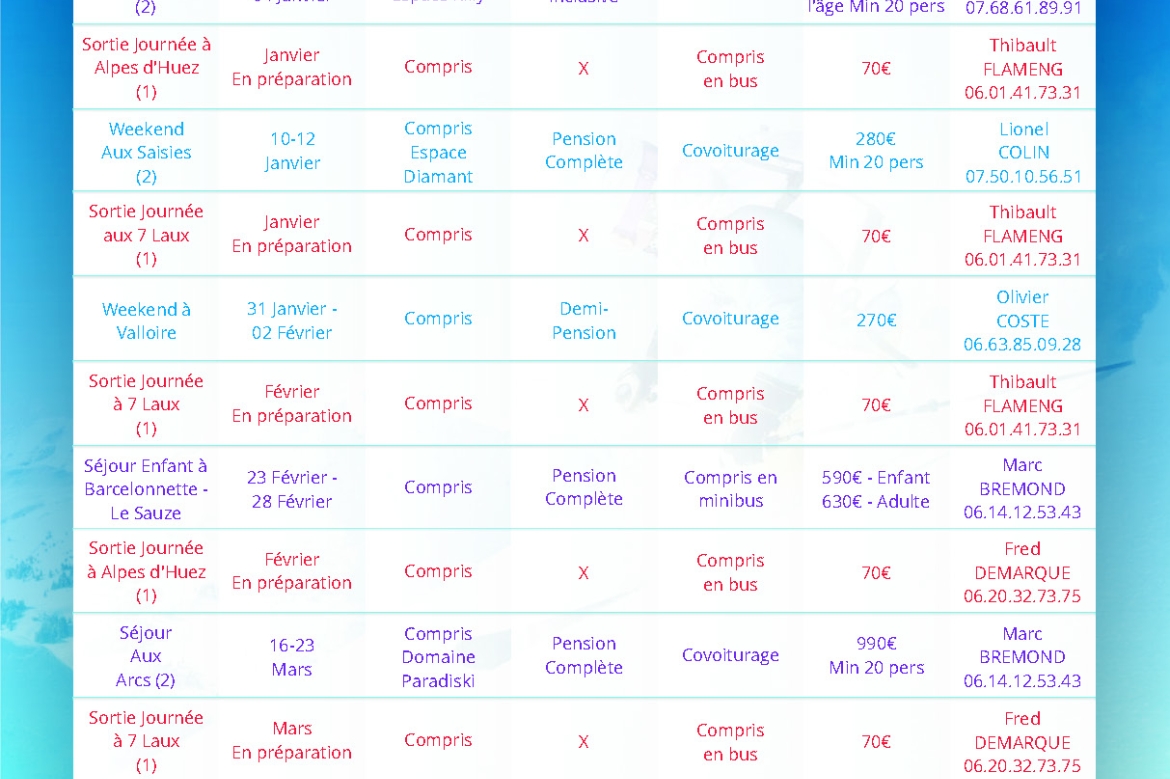 Programme Saison 2024-2025